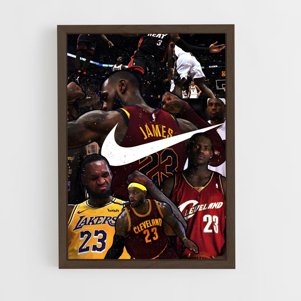 Poster King James – affiche Basketball (vue 5)